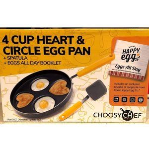 NIB Valentines Heart cup pan w/ spatula
